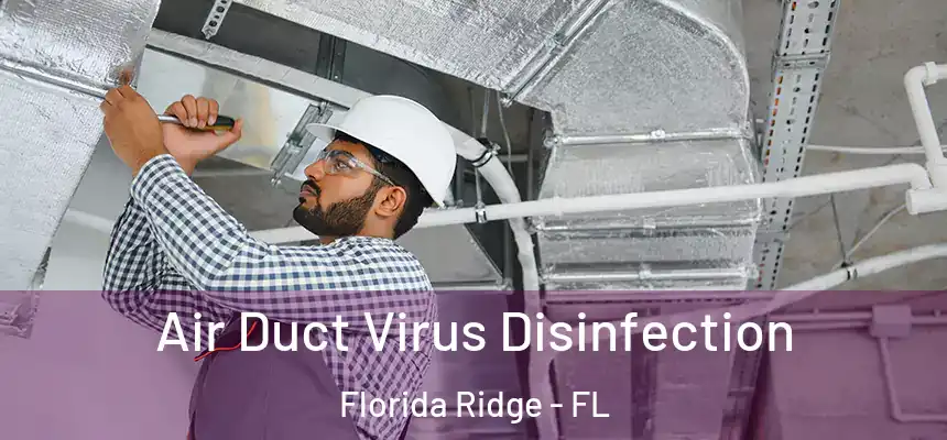 Air Duct Virus Disinfection Florida Ridge - FL