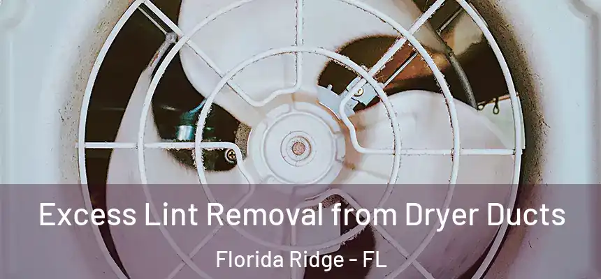 Excess Lint Removal from Dryer Ducts Florida Ridge - FL